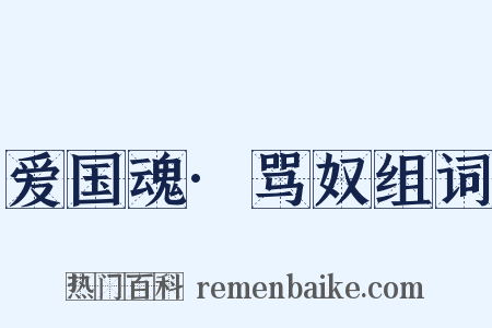 爱国魂·骂奴组词是什么意思的图片